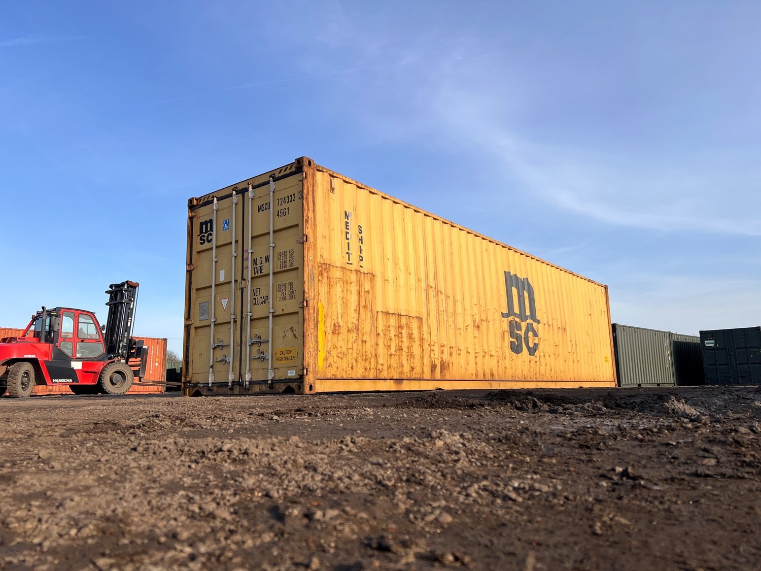 Container maritime 40' 1er voyage