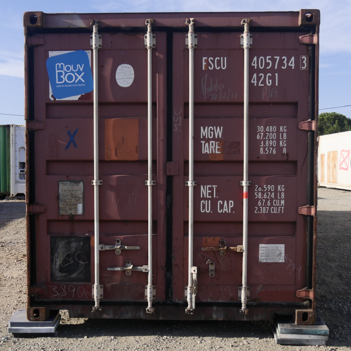 Container 40 pieds occasion DRY étanche (Classe A / dernier voyage)