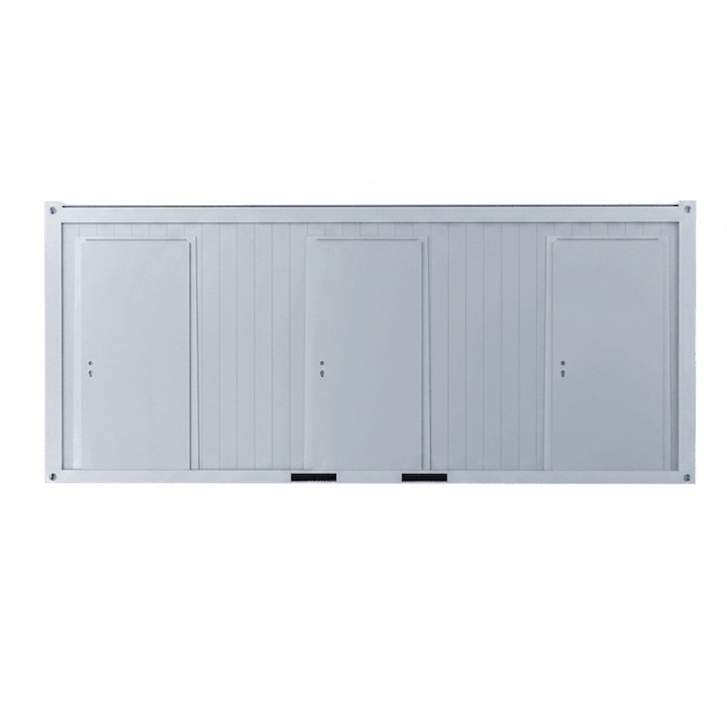 Bloc sanitaire 20 pieds (4 WC, 2 urinoirs, 1 WC PMR, 3 lavabos)