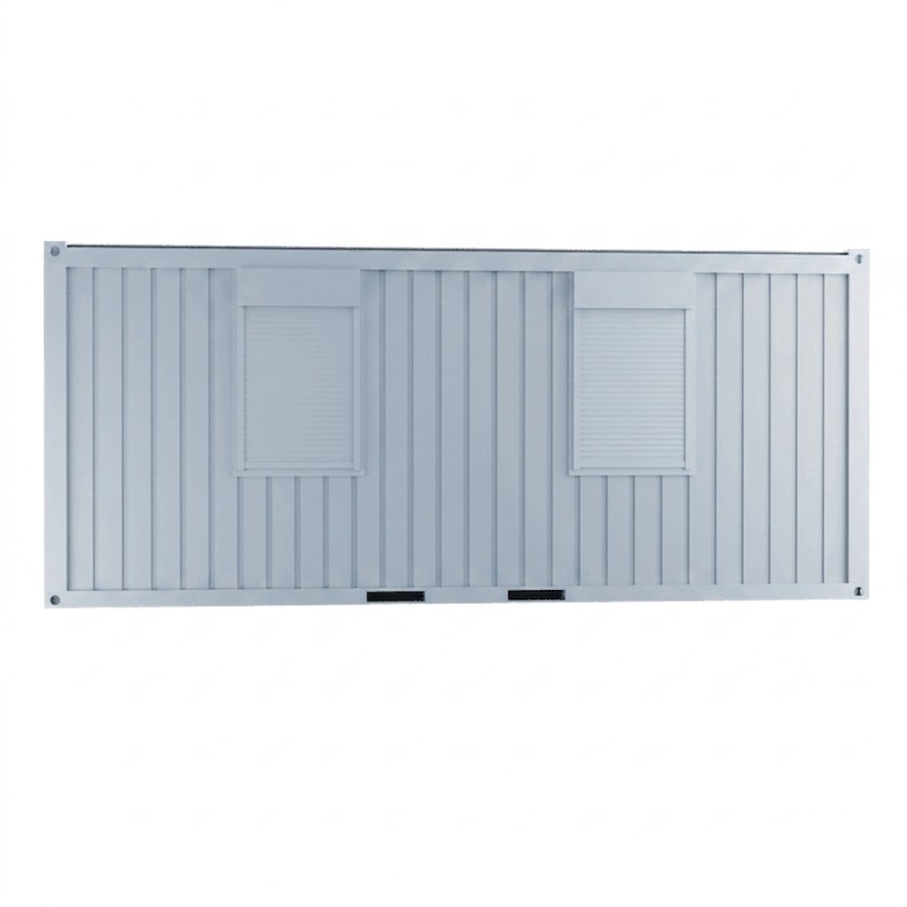 Bureau modulaire 20 pieds (1 porte, 2 fenêtres, isolation PU)
